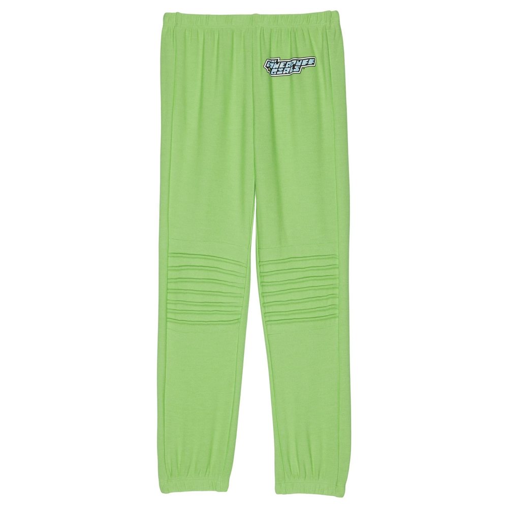 CHASER Girl's Powerpuff Joggers (Toddler/Little Kids) Buttercup Green 2T Toddler